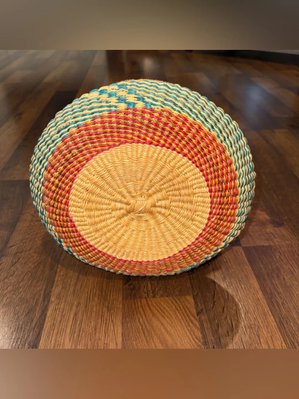 Handwoven Colorful Bolga Farmers Market Basket